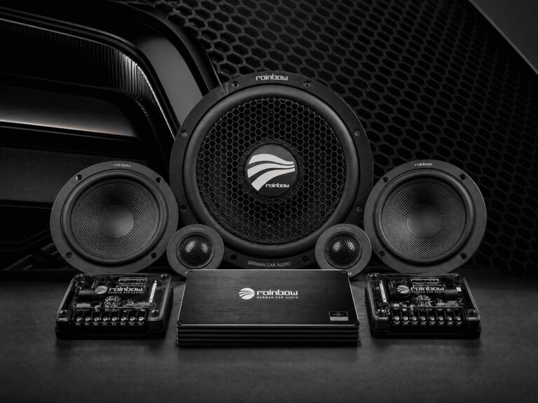 Official resource downloads for Rainbow Audio, including product manuals, technical drawings, promotional materials, and product image files.